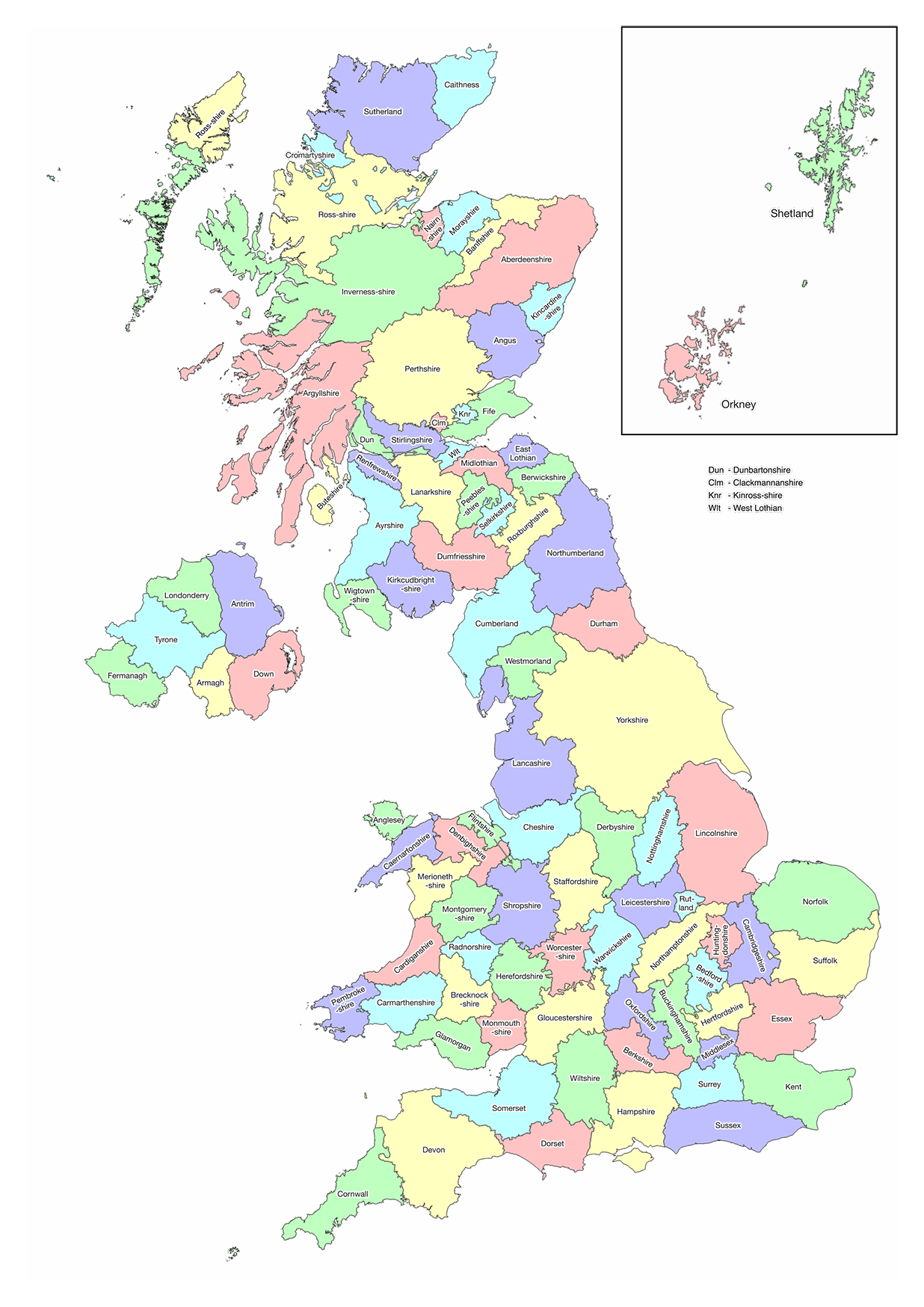 The Historic Counties Trust Map The Historic Counties Trust Map